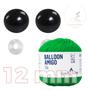 Imagem de Kit 1 Fio Balloon Amigo - Pingouin + Olhos pretos com trava de segurança 12 mm - Círculo