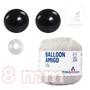 Imagem de Kit 1 Fio Balloon Amigo - Pingouin + Olhos pretos com trava de segurança 8 mm - Círculo