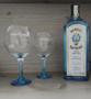 Imagem de Kit 1 Gin Bombay Sapphire London Dry 1,75l + 2 Taças Vidro