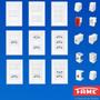 Imagem de Kit 1 Interruptor duplo Simples + Interruptor triplo Evidence - FAME