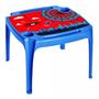 Imagem de Kit 1 Mesa E 2 Mini Cadeira Poltrona Infantil Arqplast Azul