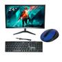 Imagem de Kit 1 Monitor Full HD 60hz Led 24 Mais Mouse Sem Fio E Teclado Com Fio Usb