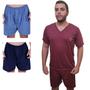 Imagem de Kit 1 Pijama Masculino Adulto E 2 Cuecas Short Samba Canção