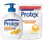 Imagem de Kit 1 Sab Liq para Maos PROTEX VITAM E 250ML + 1 Sab Liq Protex Refil Vitamina E 200ml