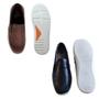 Imagem de Kit 1 Sapato Mocassim Porto Preto + 1 Sapato Slip On Connect Marrom - Laroche