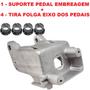 Imagem de Kit 1 suporte + 4 buchas do pedal embreagem ford f250 f350 f4000 g3 1999 a 2019 (antimônio)