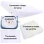 Imagem de Kit 1 travesseiro anti refluxo berço +1 rampa carrinho + 1 antissufocante + 1 anatômico carrinho berço bebe recém nascido