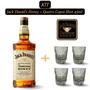 Imagem de Kit 1 Whiskey Jack Daniel's Honey 1.000ml com 4 Copos de Vidro Shot de 45ml