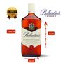 Imagem de Kit 1 Whisky Balantine's Finest 1.000ml com Isqueiro cromado personalizado Jack Daniel's tipo zippo