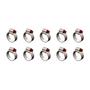 Imagem de Kit 10 Abraçadeira Rosca Sem Fim Aço Carbono Fita 9mm 13x19mm 1/2x3/4" Suprens