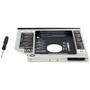 Imagem de Kit 10 Adaptador Caddy Drive Dvd 9.5mm para HD Sata e SSD 2,5 Notebook Case Gaveta Exbom HDCA-S095