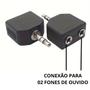 Imagem de Kit 10 Adaptador de Áudio P2 Jack P2 Duplo 3,5mm Splitter Divisor de Sinal para Fone de Ouvido