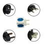 Imagem de Kit 10 Adaptador de Tomada Benjamin Cubo Colorido Universal 4 Entradas 10A 20A