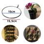Imagem de Kit 10 Anel 15cm Parafusar Parede, Flores, Temperos Sem Vaso