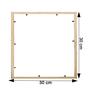 Imagem de kit 10 arco de moldura preta 30x30para azulejo, quadros edecorações