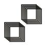 Imagem de kit 10 arco de moldura preta 30x30para azulejo, quadros edecorações