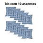 Imagem de kit 10 assentos  50 cm x 50 cm para cadeira ou banco  estamapados