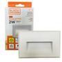 Imagem de Kit 10 Balizador Parede Embutir 2w 4x2 Branco Quente 3000k IP65