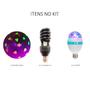 Imagem de Kit 10 Balões C/ Luz Negra e Luz RGB Decoração Neon Completo