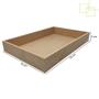 Imagem de Kit 10 Bandejas MDF Reta Sem Alça Decorativas Organizadoras 23x16x3