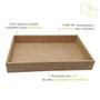 Imagem de Kit 10 Bandejas MDF Reta Sem Alça Decorativas Organizadoras 23x16x3