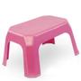 Imagem de Kit 10 Banquetas Infantis Banquinho Plástico Rosa Arqplast