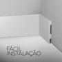 Imagem de Kit 10 Barras Rodapé Poliestireno 15cm Liso Branco 2m RM Decor