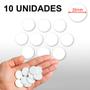 Imagem de Kit 10 Bases Discos Tokens Circulares Acrílico 25mm Branco - Jogos Artesanato Diy