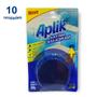 Imagem de Kit 10 Bloco Caixa Acoplada Detergente Sanitário Até 300 Descargas Marine Marca Aplik - EnvioJá
