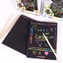 Imagem de Kit 10 Blocos com papel Mágico Colorido Desenho Livro De Pintura Com Arranhões Masculino