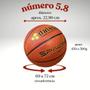 Imagem de Kit 10 Bola de Basquete Oficial Profissional Tam 5.8 LSB +NF