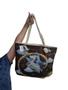 Imagem de Kit 10 Bolsas Feminina Lona c/ Alça de Corda Estampa Sortida