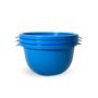 Imagem de Kit 10 Bowl Cumbuca Plásticas Com Tampa Tigela 1 Litro Colorida
