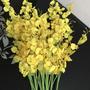 Imagem de Kit 10 Buquê Flores Orquídeas Chuva de Ouro Amarelo Pra Vaso