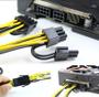 Imagem de Kit 10 Cabo Y Pci Express Splitter 8 Pinos Gpu Mineração