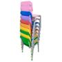 Imagem de Kit 10 Cadeira Infantil Polipropileno LG flex Reforçadas Empilháveis Colorida