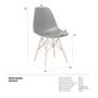 Imagem de Kit 10 Cadeiras Charles Eames Eiffel Dsw Com Pés De Madeira Clara Preto