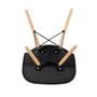 Imagem de Kit 10 Cadeiras Charles Eames Eiffel Dsw Com Pés De Madeira Clara Preto