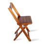 Imagem de Kit 10 Cadeiras Dobrável Madeira Padrão Imbuia - Tarimatã