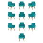 Imagem de Kit 10 Cadeiras Poltronas Decorativa - Escritório - Recepção