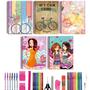 Imagem de Kit 10 Caderno Capa Dura Grande A4 Arame Com 40 Materiais