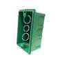 Imagem de Kit 10 Caixa de Luz 4x2 Retangular PVC Verde