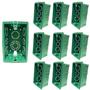 Imagem de Kit 10 Caixa de Luz 4x2 Retangular PVC Verde