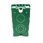 Imagem de Kit 10 Caixa de Luz 4x2 Retangular PVC Verde