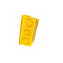 Imagem de Kit 10 Caixa de Luz Plástica 4x2 Retangular Amarela Fortlev 