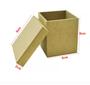 Imagem de kit 10 Caixa Sapato MDF Cru 8x8x8