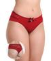Imagem de Kit 10 Calcinha IMI Lingerie Fio Duplo Em Microfibra E Renda Selma Vermelho