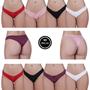 Imagem de Kit 10 Calcinha Tanga Detalhe Renda Lingerie - c11 KIT 10 JOELMA