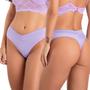 Imagem de Kit 10 Calcinhas Fio Dental e Cós Duplo Microfibra Poliamida Conforto Não Marca Lingerie feminina Atacado Fio dental Sensual