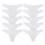 Imagem de Kit 10 Calcinhas Fio Dental Try Basics Algodão Cotton Básica Lisa Moda Lingerie